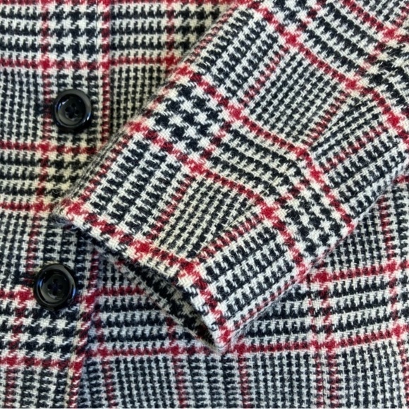 Appleseed’s Vintage Wool Blazer Buttonfront Houndstooth Jacket Classic Tailored - Picture 13 of 16